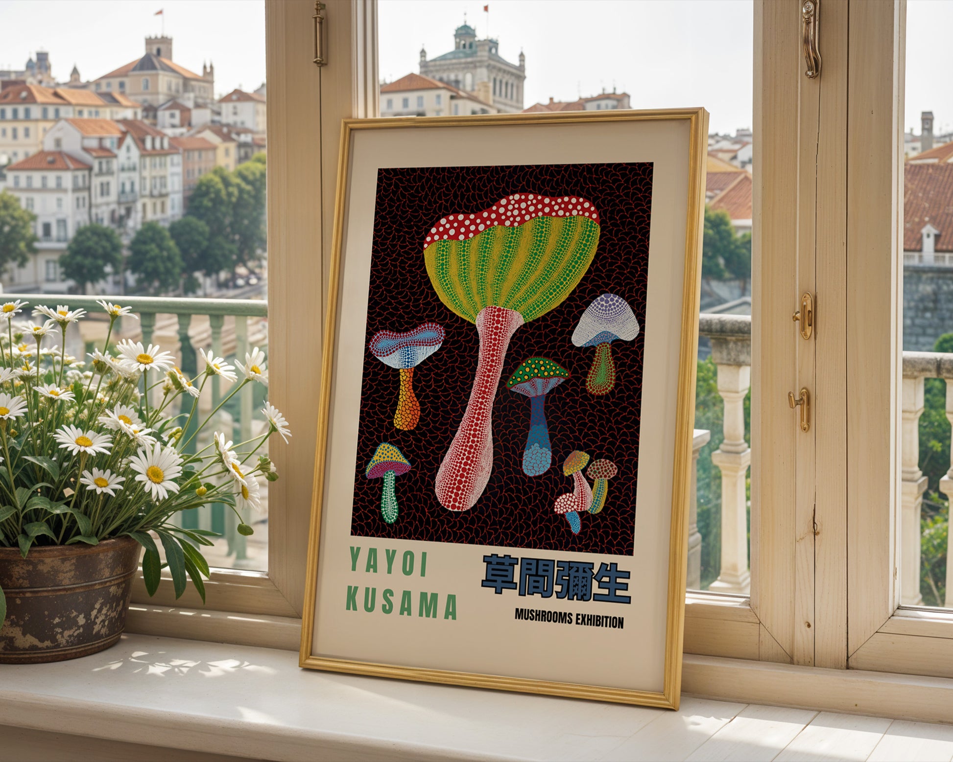 Yayoi Kusama Mushrooms Poster - GroovyGrove