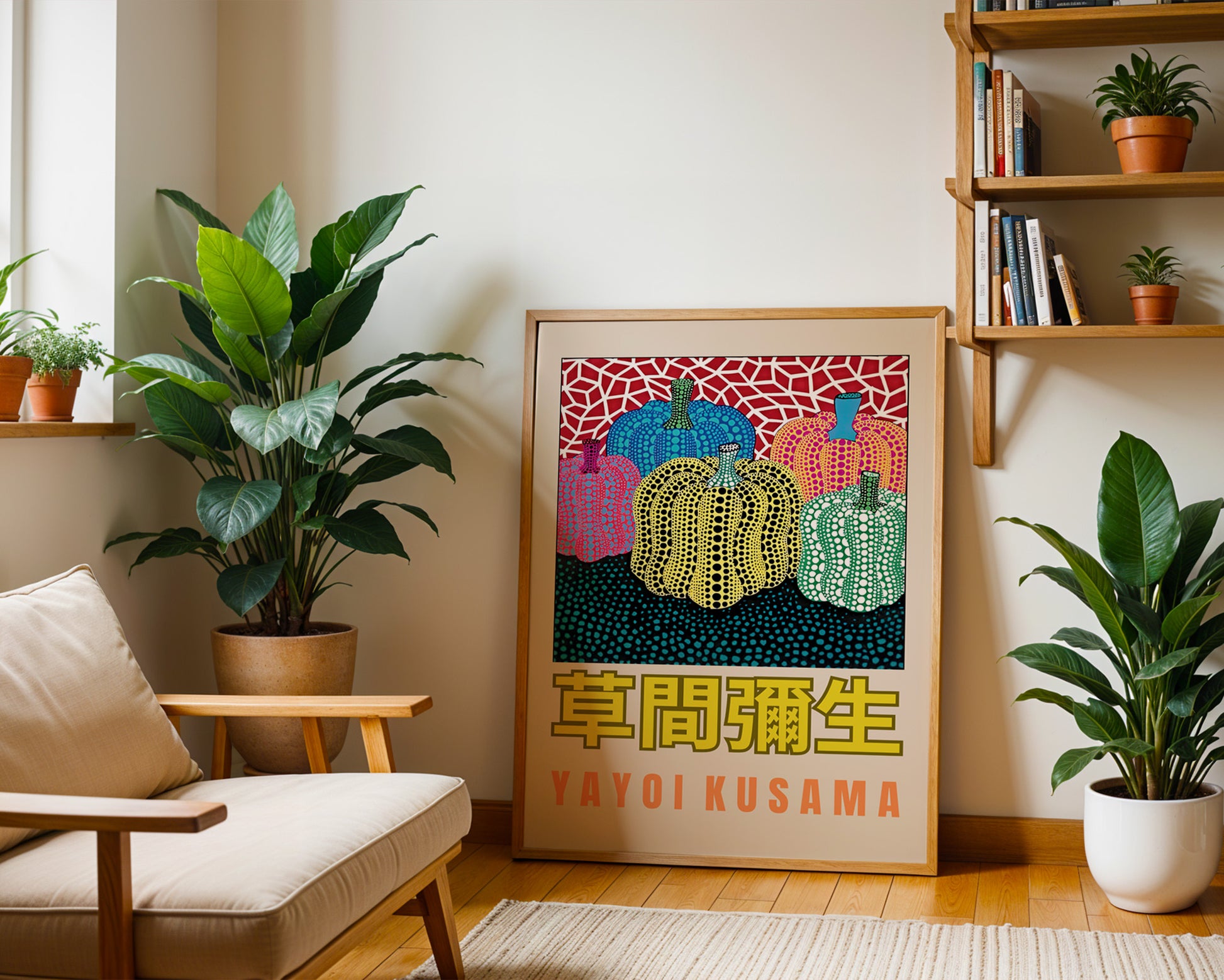 Yayoi Kusama Dotted Pumpkins Poster - GroovyGrove