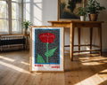 Yayoi Kusama Red Flower Poster - GroovyGrove