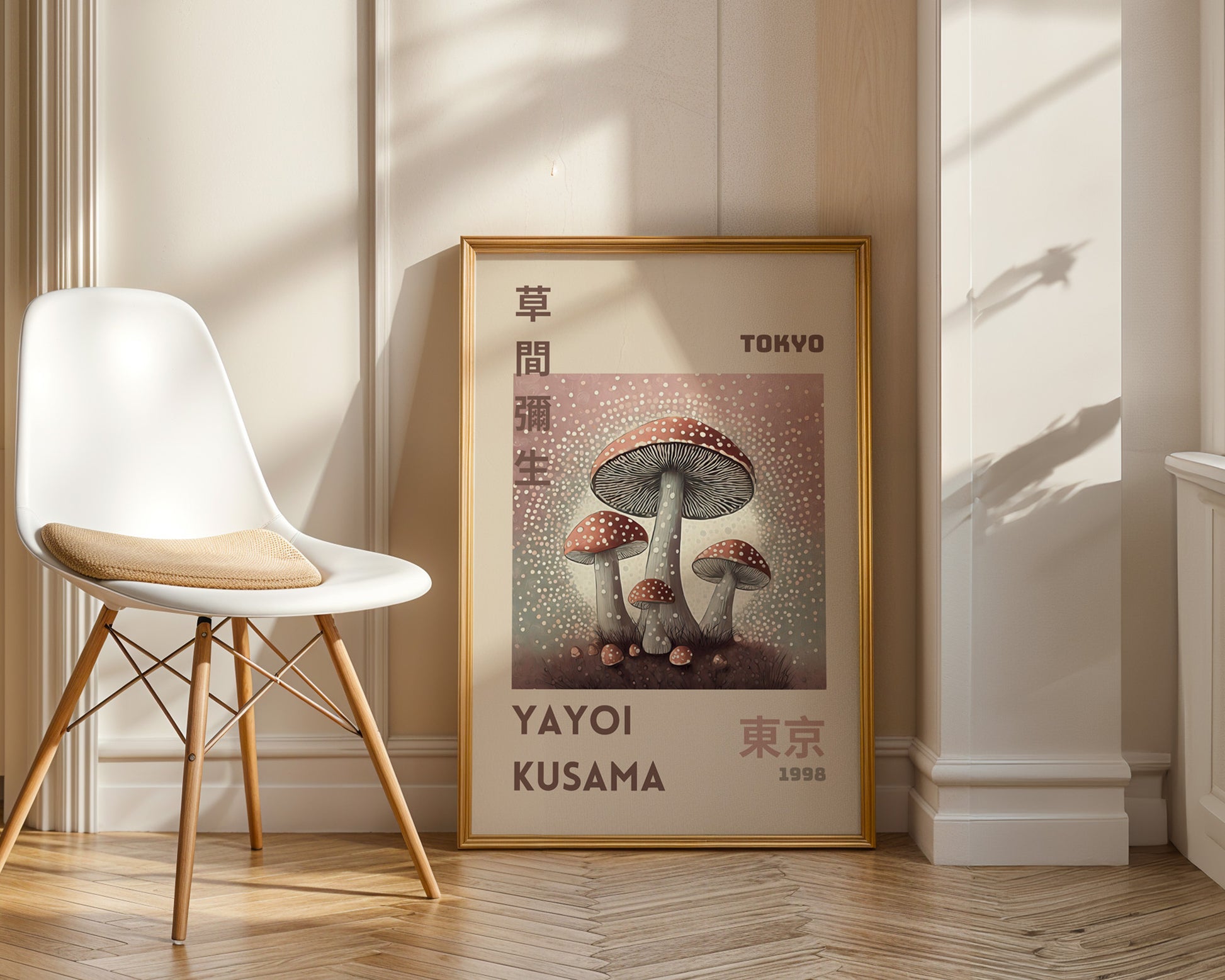 Yayoi Kusama Mushrooms Tokyo 1998 Poster - GroovyGrove