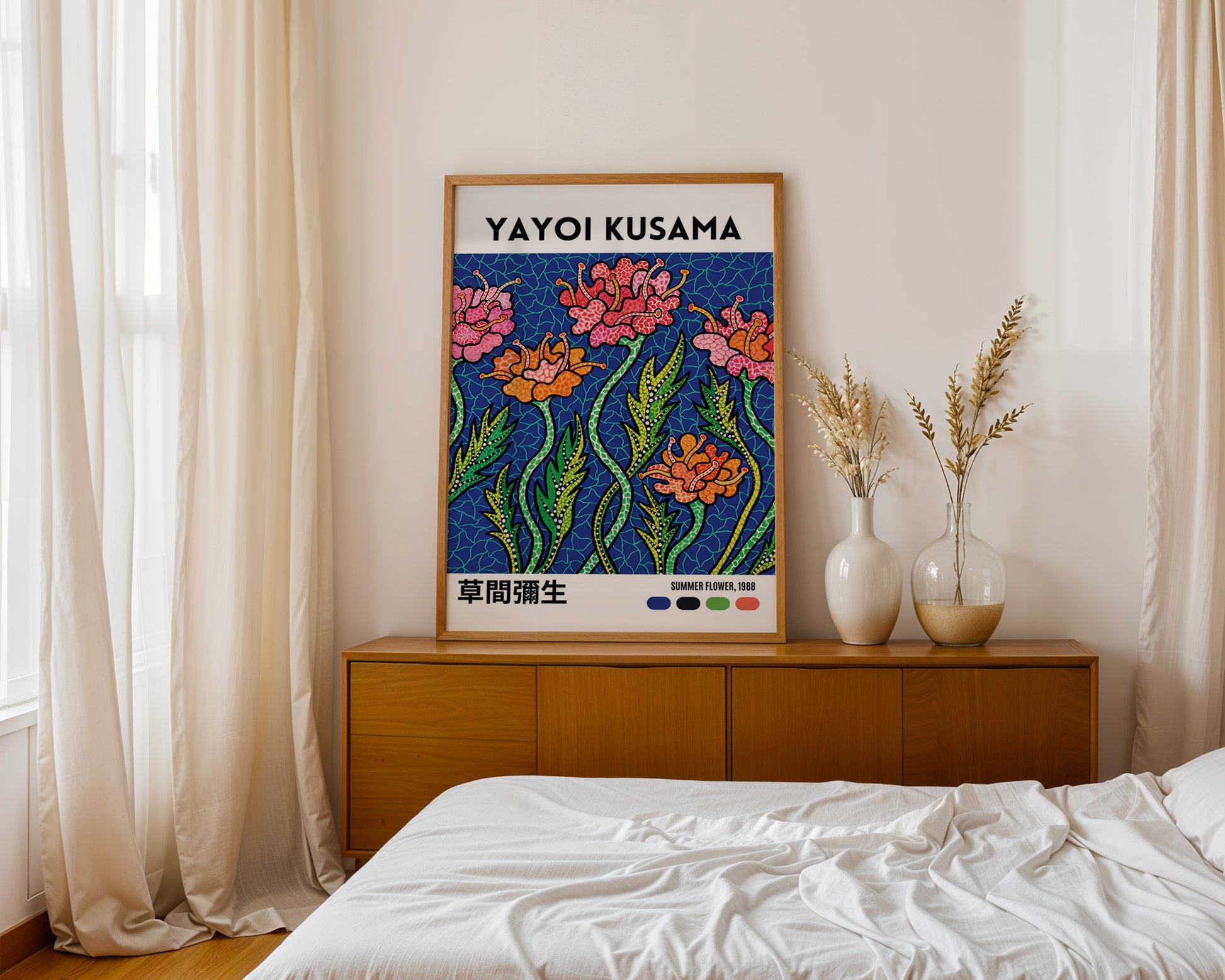 Yayoi Kusama Summer Flowers Poster - GroovyGrove