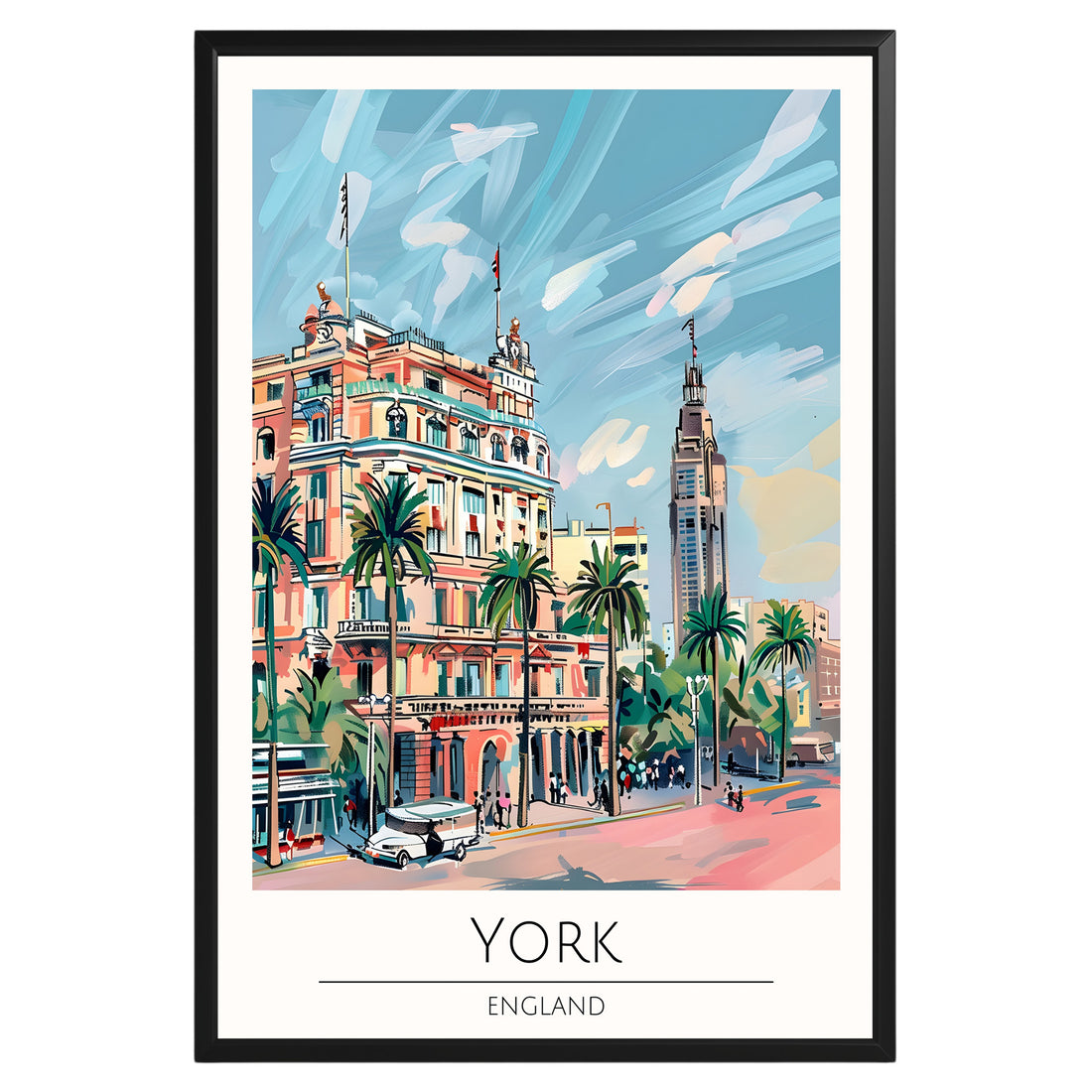 York England Travel Poster - GroovyGrove