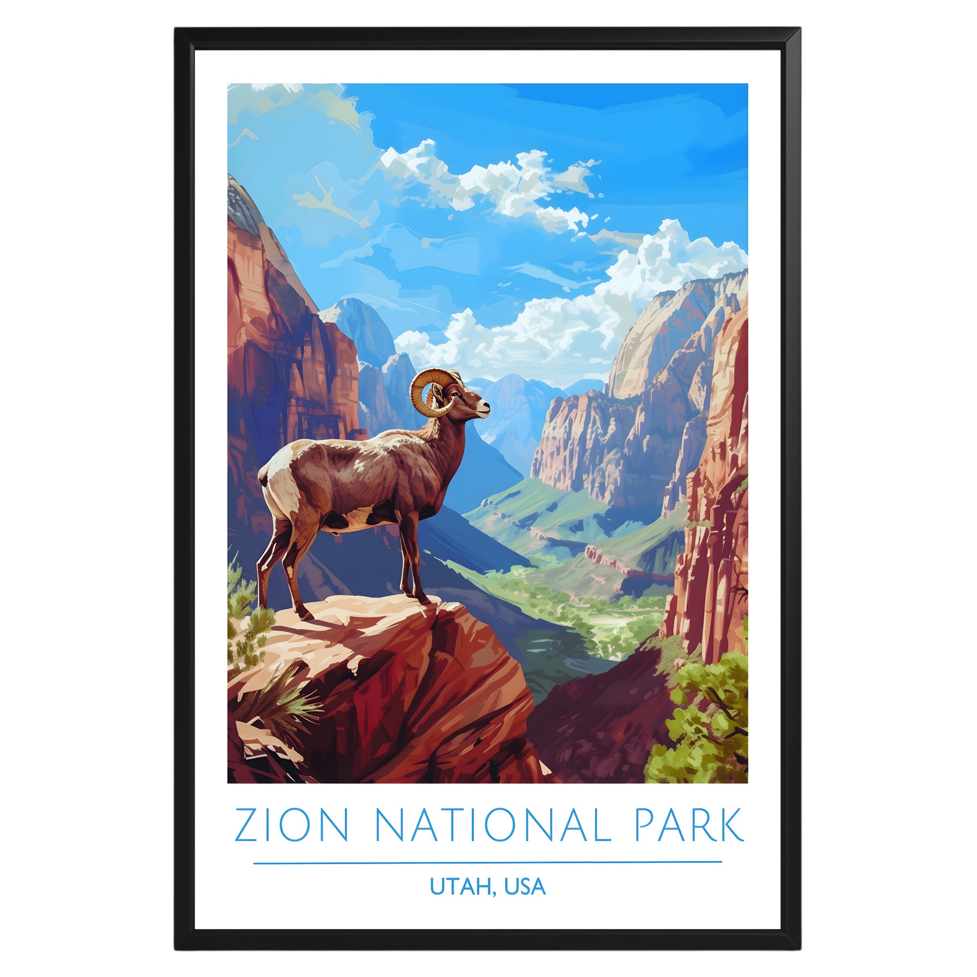 Zion National Park Utah Poster - GroovyGrove