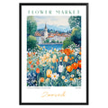 Zurich Switzerland Flower Market Poster - GroovyGrove