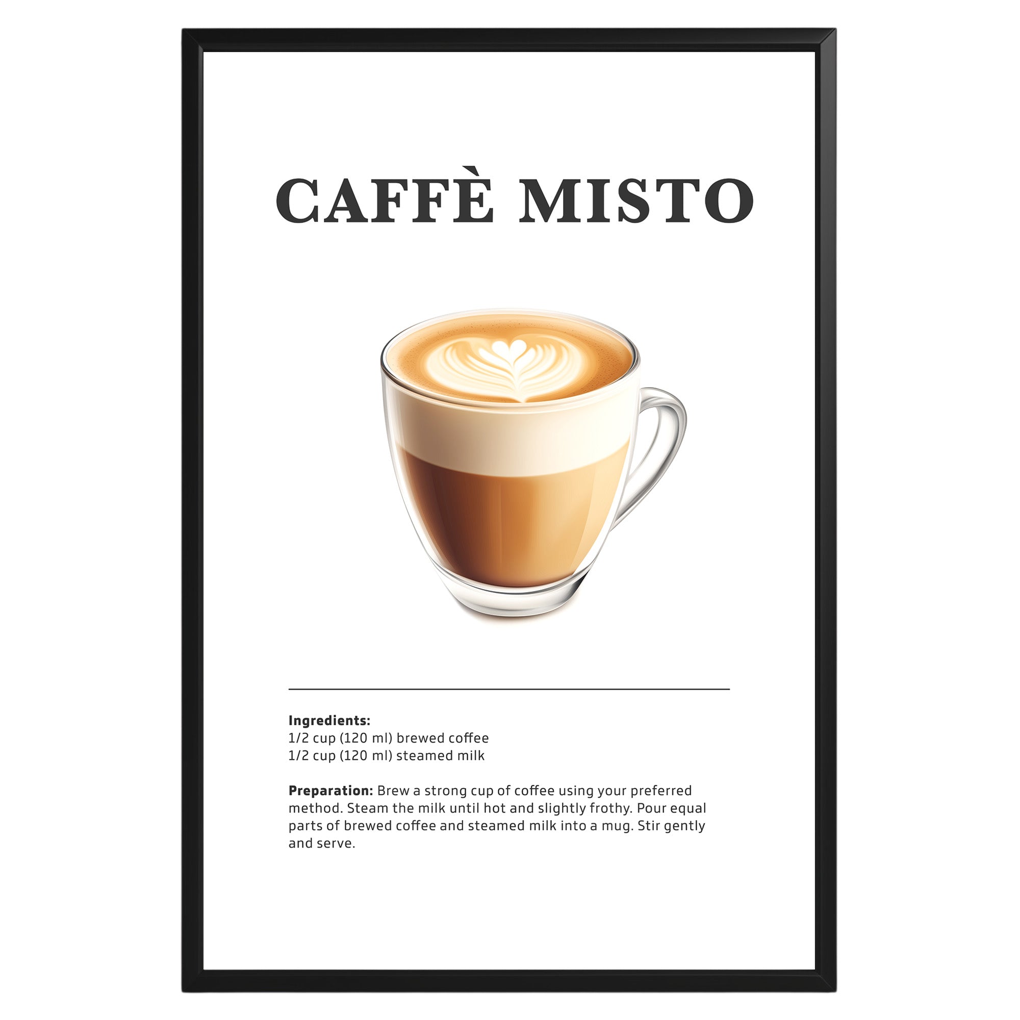 Misto Coffee Recipe Poster - GroovyGrove