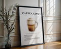 Cappuccino Coffee Recipe Poster - GroovyGrove