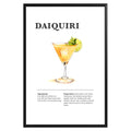 Daiquiri Cocktail Recipe Poster - GroovyGrove