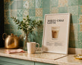 Dirty Chai Latte Coffee Recipe Poster - GroovyGrove