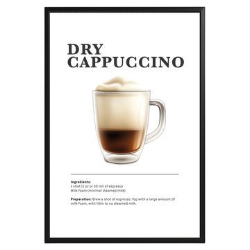 Dry Cappuccino Coffee Recipe Poster - GroovyGrove