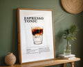 Espresso Tonic Coffee Recipe Poster - GroovyGrove