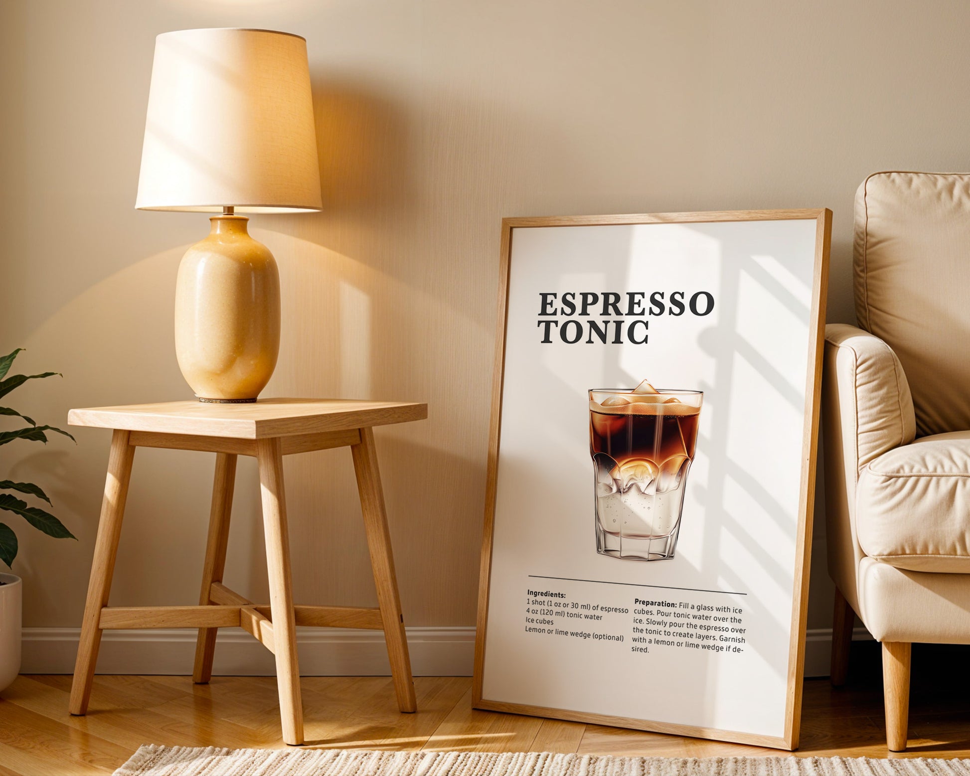 Espresso Tonic Coffee Recipe Poster - GroovyGrove