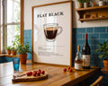 Flat Black Coffee Recipe Poster - GroovyGrove