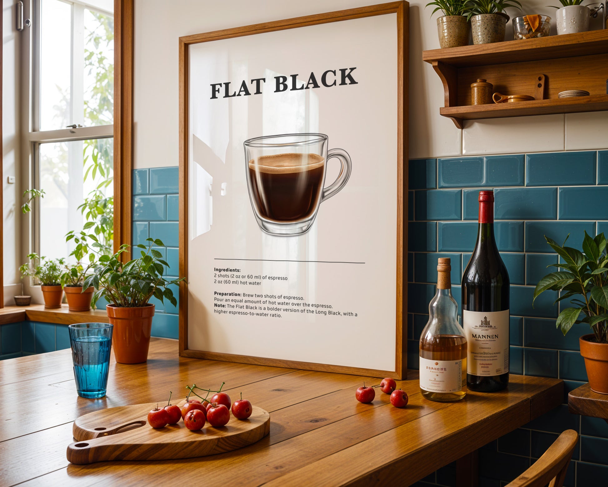 Flat Black Coffee Recipe Poster - GroovyGrove