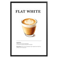 Flat White Coffee Recipe Poster - GroovyGrove