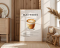 Flat White Coffee Recipe Poster - GroovyGrove