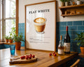 Flat White Coffee Recipe Poster - GroovyGrove