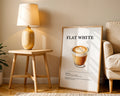 Flat White Coffee Recipe Poster - GroovyGrove