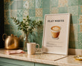 Flat White Coffee Recipe Poster - GroovyGrove