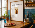 Iced Coffee Recipe Poster - GroovyGrove