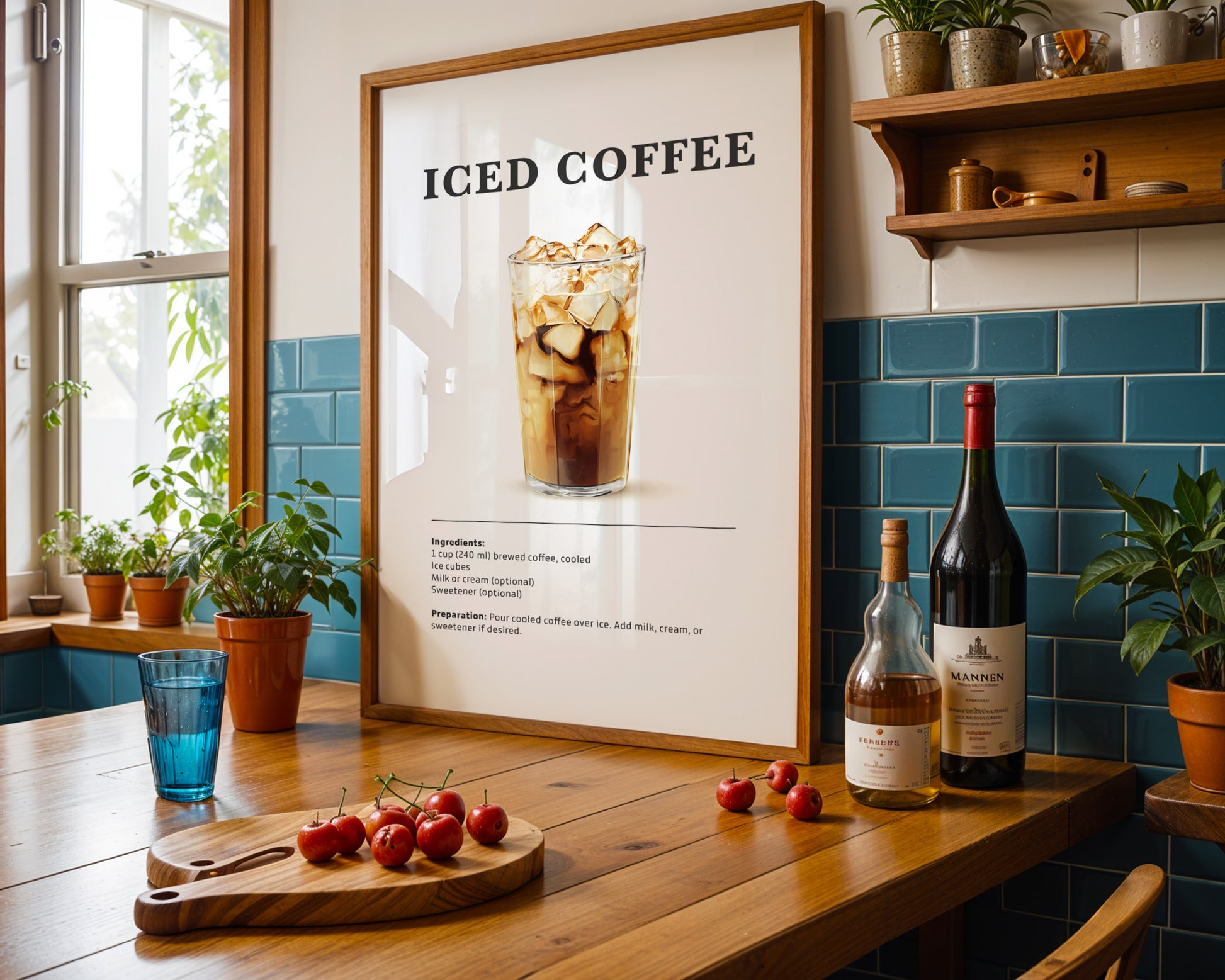 Iced Coffee Recipe Poster - GroovyGrove