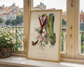 Vintage Hummingbird Botanical Poster - GroovyGrove