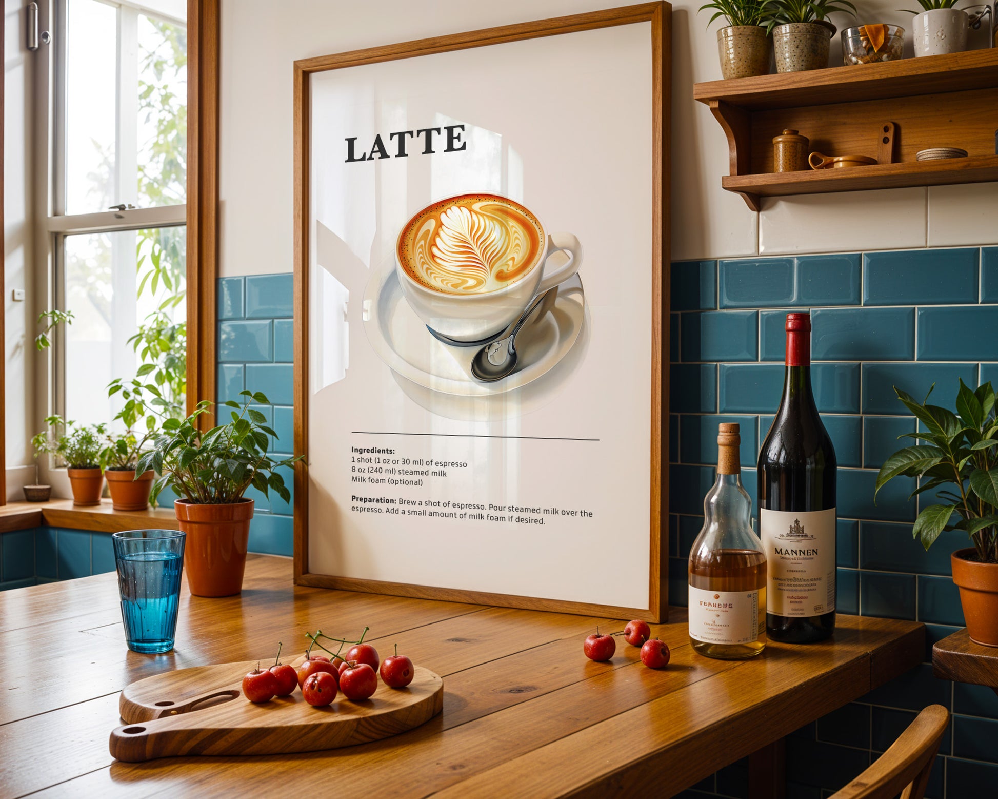 Latte Coffee Recipe Poster - GroovyGrove