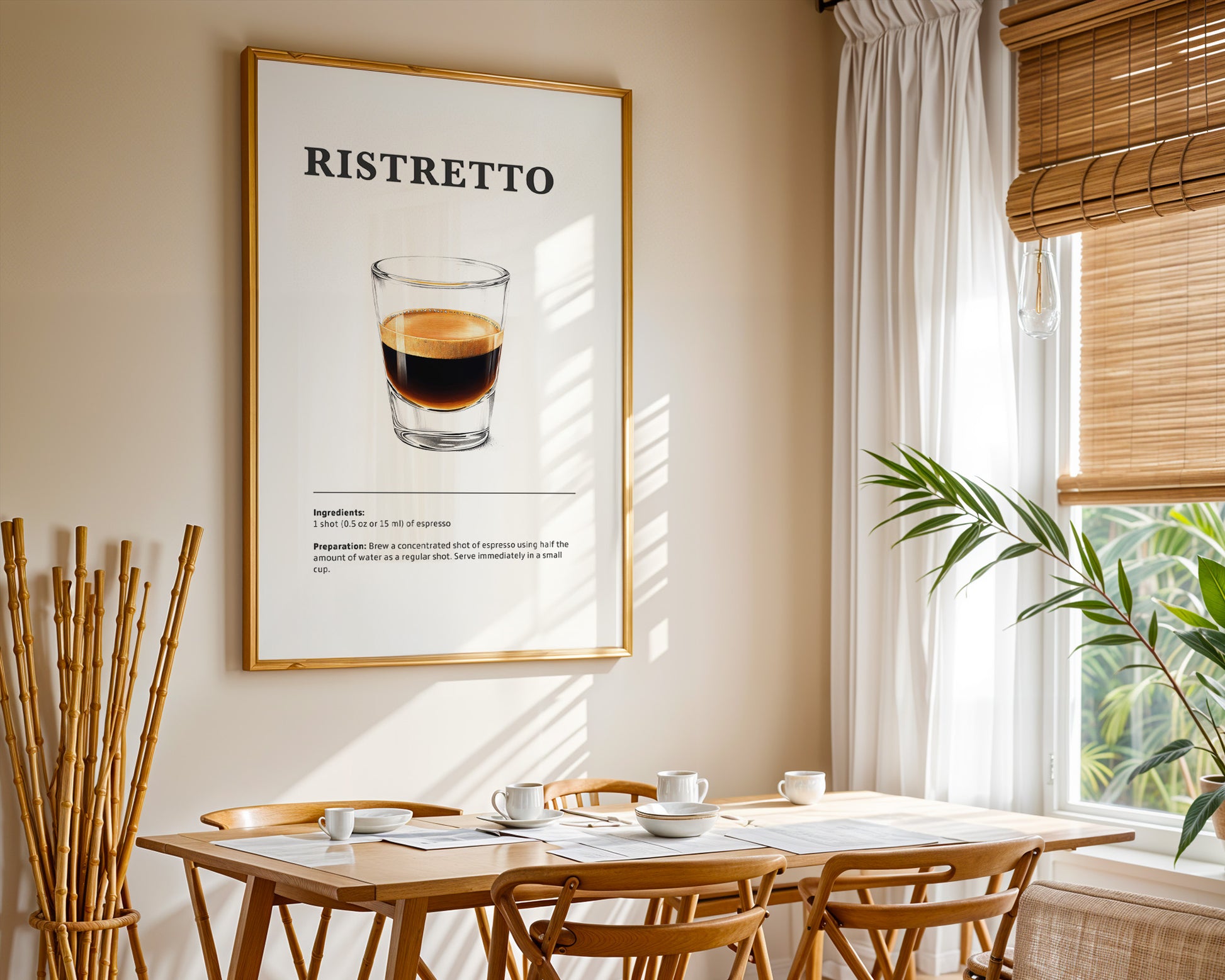 Ristretto Coffee Recipe Poster - GroovyGrove