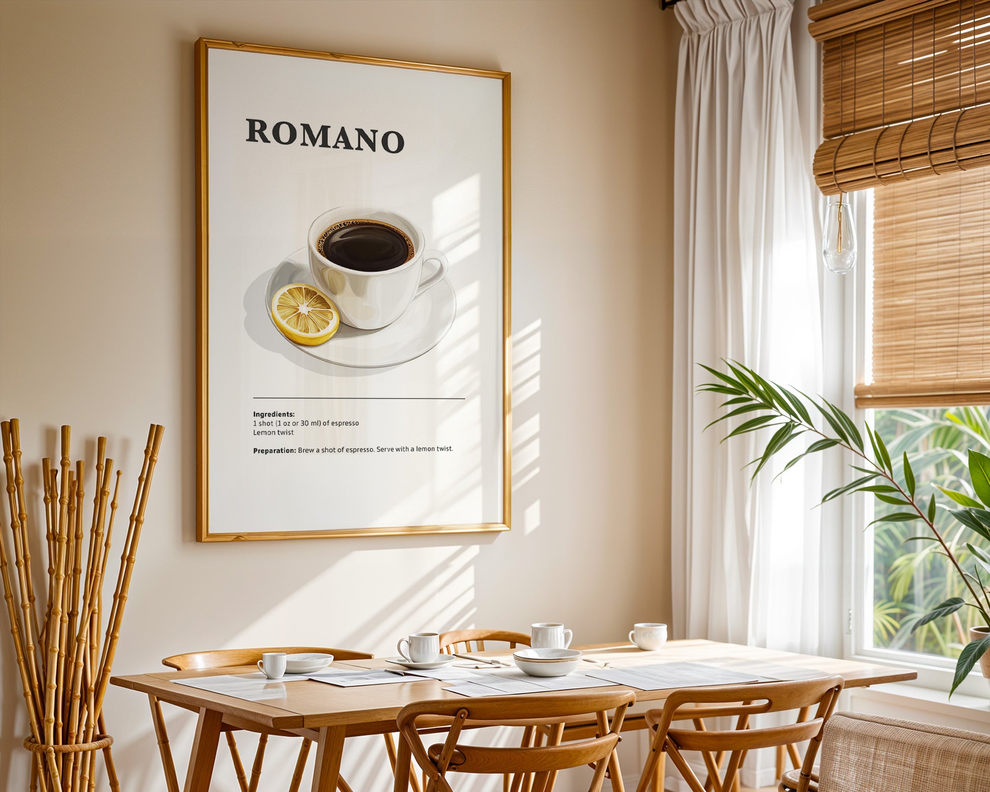 Romano Coffee Recipe Poster - GroovyGrove