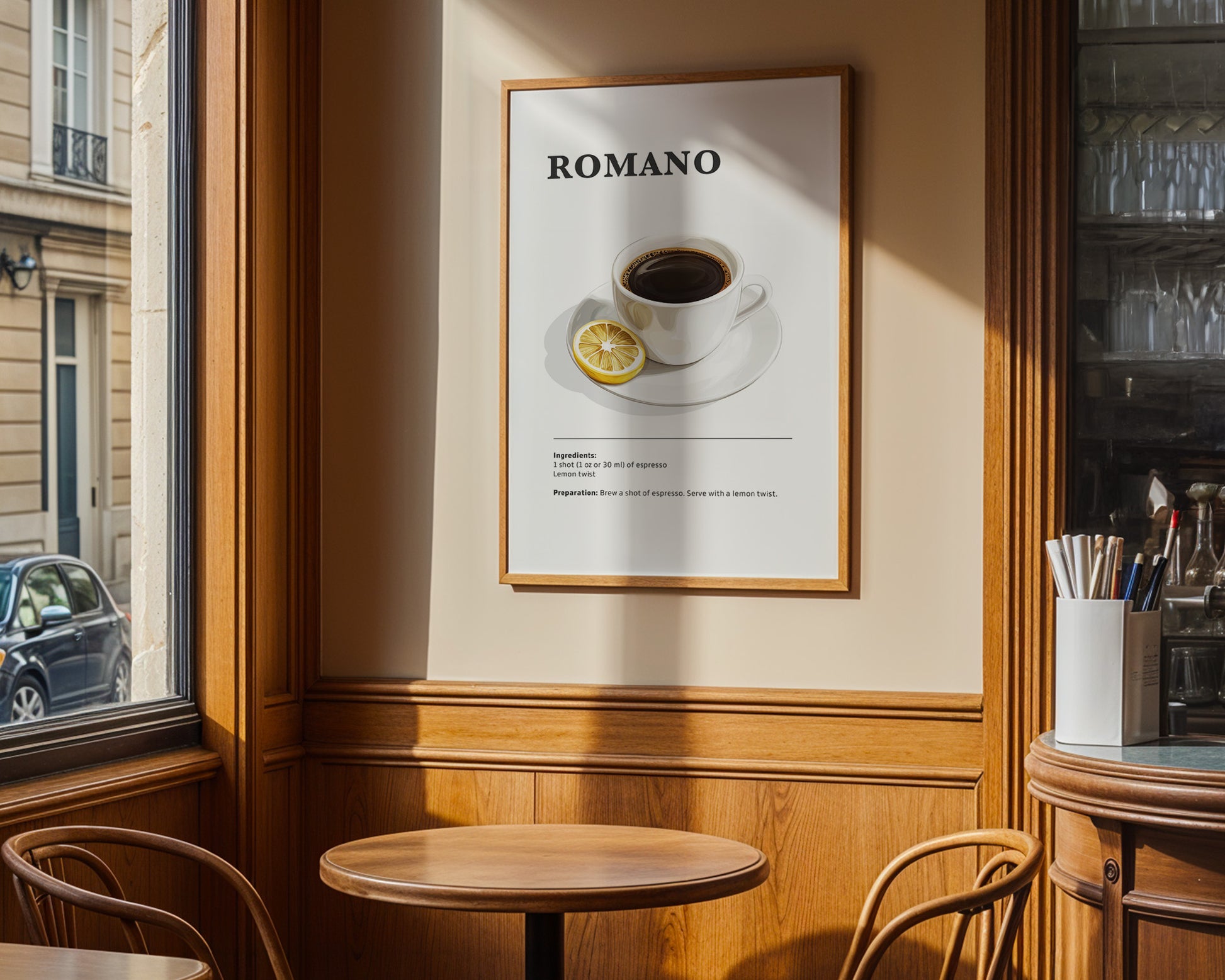 Romano Coffee Recipe Poster - GroovyGrove