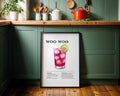 Woo Woo Cocktail Recipe Poster - GroovyGrove