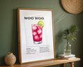 Woo Woo Cocktail Recipe Poster - GroovyGrove